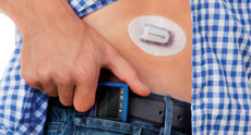 See Glucose Monitor Inserted